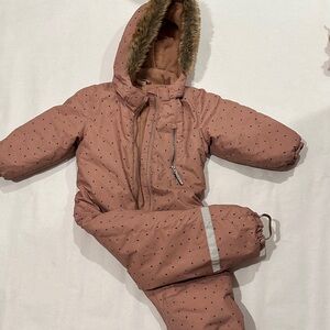 H&M Blush Snowsuit Fleece Lined